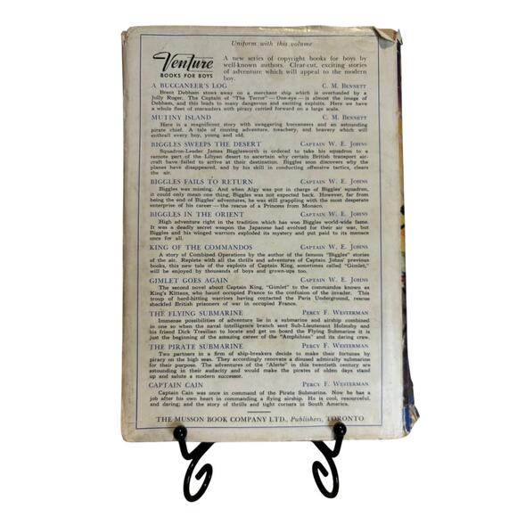 VTG 1945 Book "The Pirate Submarine" by Percy F. Westerman, HC, DJ - Picture 2 of 5